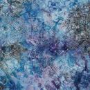 Batik Stoff Baumwolle - Blau | Meterware